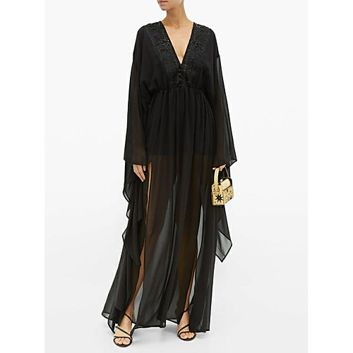 Jumpsuits Plunging Neck Floor Length Chiffon See Through Formal Evening Dress with Split Front by LAN TING Express
Jumpsuits Plunging Neck Floor Length Chiffon See Through Formal Evening Dress with Split Front by LAN TING Express