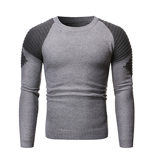 Men's Color Block Long Sleeve Pullover Sweater Jumper, Round Light gray / Dark Gray US32 / UK32 / EU40 / US34 / UK34 / EU42 / US36 / UK36 / EU44
Men's Color Block Long Sleeve Pullover Sweater Jumper, Round Light gray / Dark Gray US32 / UK32 / EU40 / US34 / UK34 / EU42 / US36 / UK36 / EU44