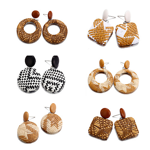 Women's Hoop Earrings Geometrical Weave Natural Mariner 18th Century Earrings Jewelry Rainbow For Gift School Club Six-piece Suit
Women's Hoop Earrings Geometrical Weave Natural Mariner 18th Century Earrings Jewelry Rainbow For Gift School Club Six-piece Suit