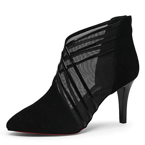 Women's Boots Stiletto Heel Pointed Toe Suede Booties / Ankle Boots Fall & Winter Black / Gray
Women's Boots Stiletto Heel Pointed Toe Suede Booties / Ankle Boots Fall & Winter Black / Gray