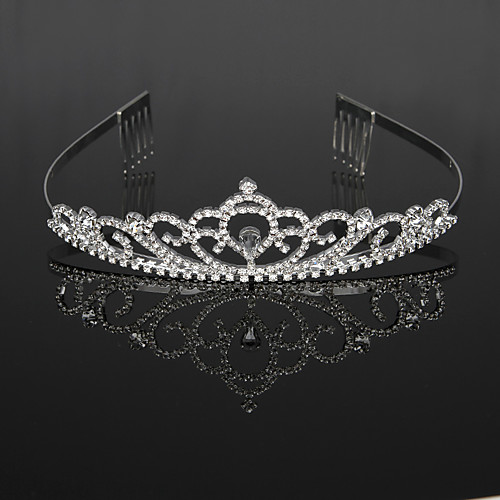 Cubic Zirconia / Rhinestone / Alloy Tiaras / Headbands / Headdress with Rhinestone / Crystal / Crystals / Rhinestones 1 Piece Wedding / Birthday Headpiece
Cubic Zirconia / Rhinestone / Alloy Tiaras / Headbands / Headdress with Rhinestone / Crystal / Crystals / Rhinestones 1 Piece Wedding / Birthday Headpiece