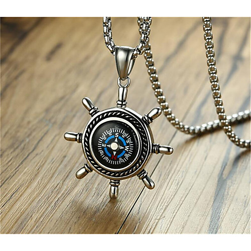 Men's Pendant Necklace Geometrical Anchor Fashion Titanium Steel Silver 60 cm Necklace Jewelry 1pc For Daily Work
Men's Pendant Necklace Geometrical Anchor Fashion Titanium Steel Silver 60 cm Necklace Jewelry 1pc For Daily Work