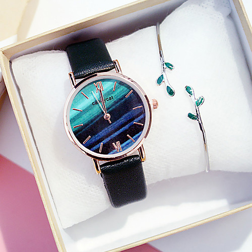 Women's Quartz Watches New Arrival Fashion Black Brown Green PU Leather Chinese Quartz Black Champagne Burgundy Chronograph Cute New Design 2pcs Analog One Year Battery Life
Women's Quartz Watches New Arrival Fashion Black Brown Green PU Leather Chinese Quartz Black Champagne Burgundy Chronograph Cute New Design 2pcs Analog One Year Battery Life