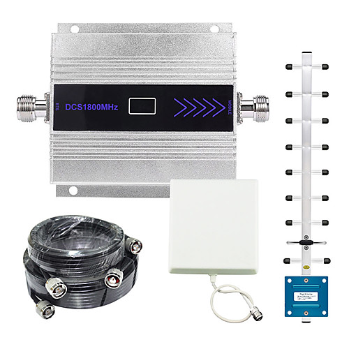 Band 3 2G 4G 1800MHz Mobile Phone DCS Signal Booster LTE FDD Signal Repeater Amplifier with Panel/Yagi Antenna/15m 5m Cable
Band 3 2G 4G 1800MHz Mobile Phone DCS Signal Booster LTE FDD Signal Repeater Amplifier with Panel/Yagi Antenna/15m 5m Cable