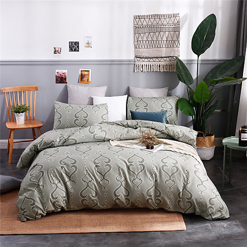 Duvet Cover Sets Ultra Soft Polyester/ Polyamide Gray Geometric Pattern/ Printed 3 PieceBedding Sets
Duvet Cover Sets Ultra Soft Polyester/ Polyamide Gray Geometric Pattern/ Printed 3 PieceBedding Sets
