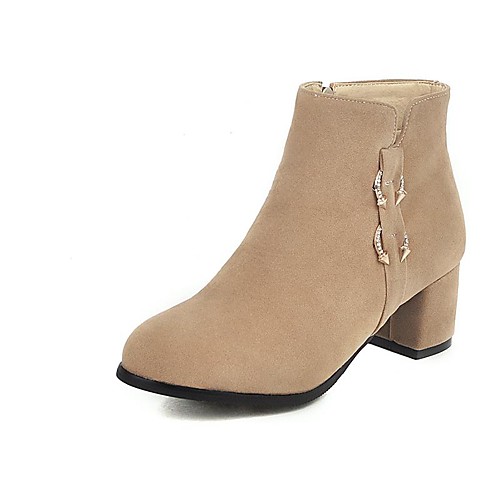 Women's Boots Chunky Heel Round Toe Synthetics Booties / Ankle Boots Casual / Minimalism Fall & Winter Black / Beige
Women's Boots Chunky Heel Round Toe Synthetics Booties / Ankle Boots Casual / Minimalism Fall & Winter Black / Beige