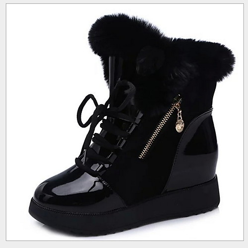 Women's Boots Hidden Heel Round Toe PU Booties / Ankle Boots Winter Black / White
Women's Boots Hidden Heel Round Toe PU Booties / Ankle Boots Winter Black / White
