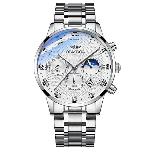 Men's Steel Band Watches Quartz Calendar / date / day Chronograph Noctilucent Analog Outdoor
Men's Steel Band Watches Quartz Calendar / date / day Chronograph Noctilucent Analog Outdoor