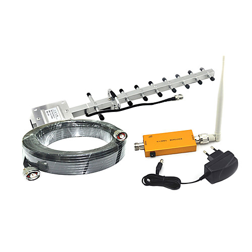Band 1 mini Mobile Phone 3G 2100MHz Signal Booster W-CDMA UMTS HSPA Signal Repeater with Whip/Yagi Antenna/15m Cable
Band 1 mini Mobile Phone 3G 2100MHz Signal Booster W-CDMA UMTS HSPA Signal Repeater with Whip/Yagi Antenna/15m Cable