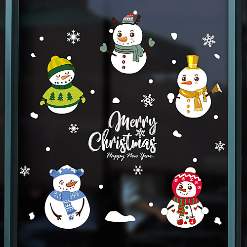 Christmas Snowman Window Film &ampamp Stickers Decoration Animal / Patterned Holiday / Character / Geometric PVC(PolyVinyl Chloride) Window Sticker
Christmas Snowman Window Film &ampamp Stickers Decoration Animal / Patterned Holiday / Character / Geometric PVC(PolyVinyl Chloride) Window Sticker