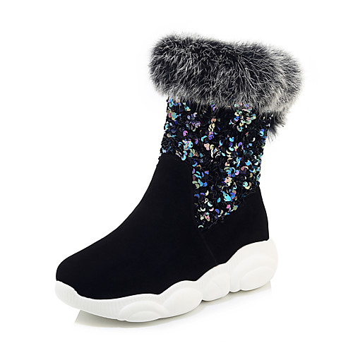 Women's Boots Snow Boots Creepers Round Toe Sequin Suede / PU Booties / Ankle Boots Sweet / Dad Shoes Spring / Fall & Winter Black / White / Gray
Women's Boots Snow Boots Creepers Round Toe Sequin Suede / PU Booties / Ankle Boots Sweet / Dad Shoes Spring / Fall & Winter Black / White / Gray