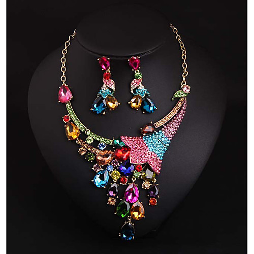 Women's Crystal Bridal Jewelry Sets Fancy Flower Statement Colorful Earrings Jewelry Pink For Wedding Party 1 set
Women's Crystal Bridal Jewelry Sets Fancy Flower Statement Colorful Earrings Jewelry Pink For Wedding Party 1 set