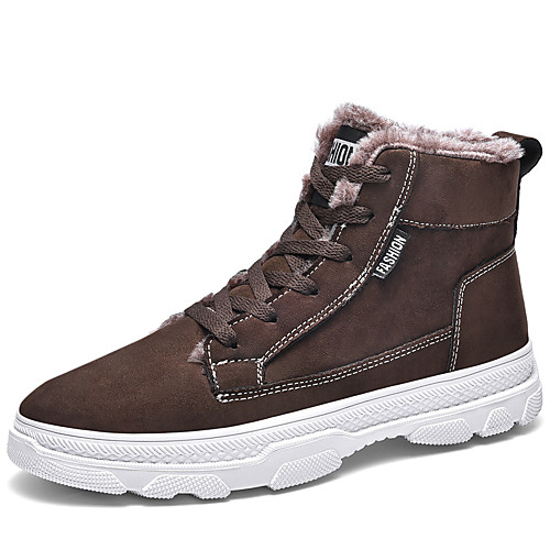 Men's Combat Boots Faux Leather / Faux Fur Fall / Winter Casual Boots Non-slipping Booties / Ankle Boots Black / Brown / Gray
Men's Combat Boots Faux Leather / Faux Fur Fall / Winter Casual Boots Non-slipping Booties / Ankle Boots Black / Brown / Gray