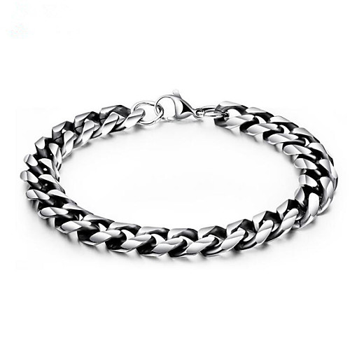 Men's Chain Bracelet Geometrical Flower Fashion Titanium Steel Bracelet Jewelry Silver For Gift Daily
Men's Chain Bracelet Geometrical Flower Fashion Titanium Steel Bracelet Jewelry Silver For Gift Daily