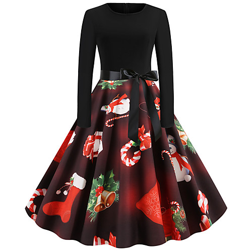 Women's Christmas Party Daily Wear Basic A Line Dress - Solid Colored Red S M L XL 
Women's Christmas Party Daily Wear Basic A Line Dress - Solid Colored Red S M L XL