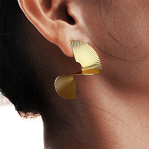 Women's Drop Earrings Engraved Fan Statement Luxury Fashion Cute Earrings Jewelry Golden / Silver For Daily Carnival Holiday Work Club
Women's Drop Earrings Engraved Fan Statement Luxury Fashion Cute Earrings Jewelry Golden / Silver For Daily Carnival Holiday Work Club