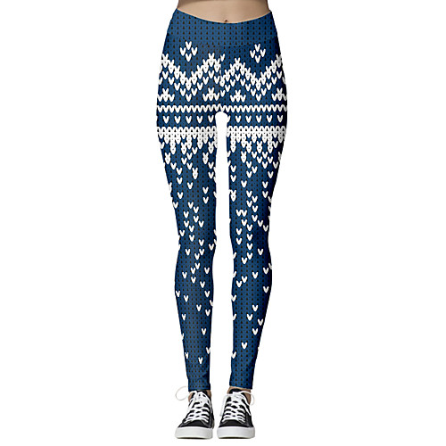 Women's Sporty / Basic Christmas Slim Chinos / Sweatpants Pants - 3D Print Print Blue S M L
Women's Sporty / Basic Christmas Slim Chinos / Sweatpants Pants - 3D Print Print Blue S M L