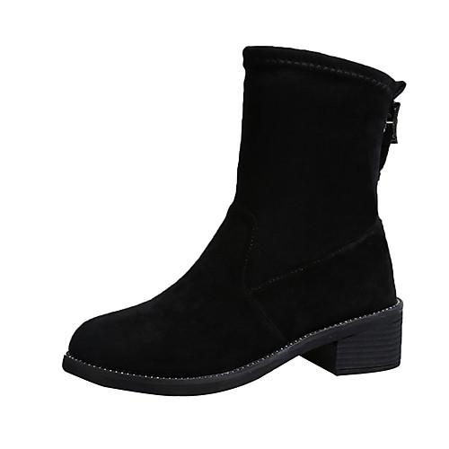 Women's Boots Chunky Heel Round Toe PU Mid-Calf Boots Casual Fall Black
Women's Boots Chunky Heel Round Toe PU Mid-Calf Boots Casual Fall Black