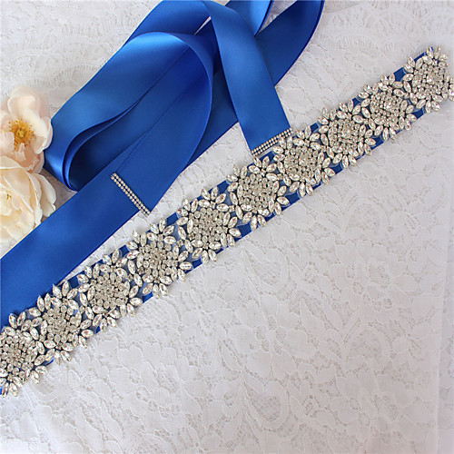 Satin / Tulle Wedding / Party / Evening Sash With Appliques / Belt / Crystals / Rhinestones Women's Sashes
Satin / Tulle Wedding / Party / Evening Sash With Appliques / Belt / Crystals / Rhinestones Women's Sashes