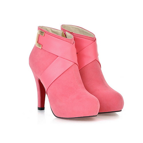 Women's Boots Stiletto Heel Round Toe PU Booties / Ankle Boots Fall & Winter Black / Red / Pink
Women's Boots Stiletto Heel Round Toe PU Booties / Ankle Boots Fall & Winter Black / Red / Pink