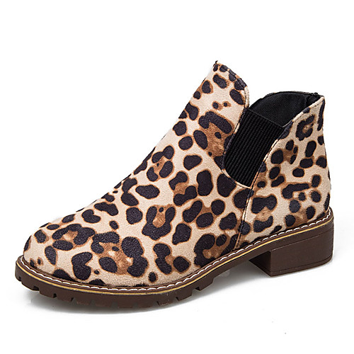 Women's Boots Print Shoes Chunky Heel Round Toe PU Booties / Ankle Boots Casual Fall Yellow / Beige / Leopard
Women's Boots Print Shoes Chunky Heel Round Toe PU Booties / Ankle Boots Casual Fall Yellow / Beige / Leopard