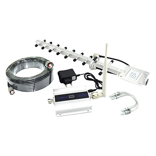 Band 1 Mobile Phone 3G 2100MHz Signal Booster W-CDMA UMTS Cell Phone Signal Repeater Amplifier with Whip/Yagi Antenna/15m Cable
Band 1 Mobile Phone 3G 2100MHz Signal Booster W-CDMA UMTS Cell Phone Signal Repeater Amplifier with Whip/Yagi Antenna/15m Cable