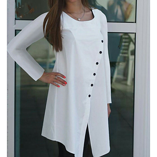 Women's A Line Dress - Solid Colored Black White Gray S M L XL
Women's A Line Dress - Solid Colored Black White Gray S M L XL