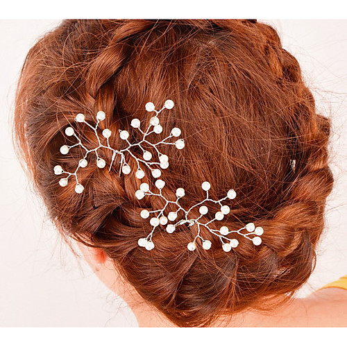 Imitation Pearl / Alloy Hair Pin with Imitation Pearl 1 Piece Wedding Headpiece
Imitation Pearl / Alloy Hair Pin with Imitation Pearl 1 Piece Wedding Headpiece