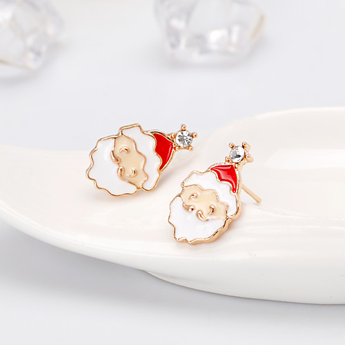 Women's Stud Earrings 3D Santa Suits Precious Fashion Gold Plated Earrings Jewelry White For Christmas Party Gift Festival 1 Pair
Women's Stud Earrings 3D Santa Suits Precious Fashion Gold Plated Earrings Jewelry White For Christmas Party Gift Festival 1 Pair