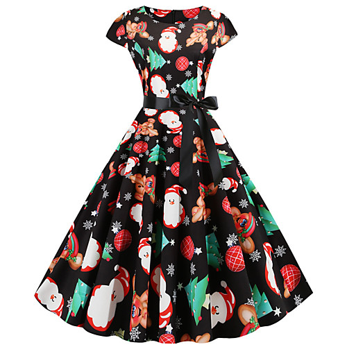 Women's Christmas Party Daily Wear Basic A Line Dress - Color Block Green S M L XL
Women's Christmas Party Daily Wear Basic A Line Dress - Color Block Green S M L XL