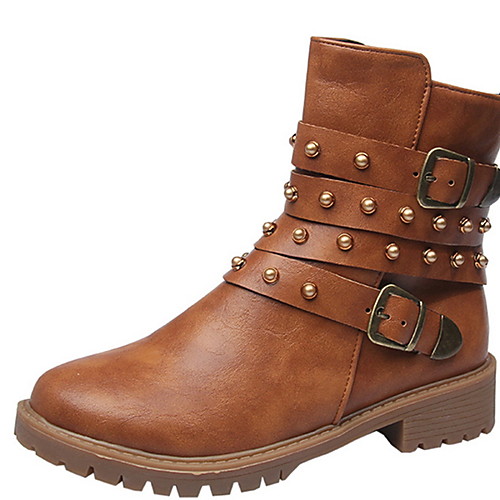 Women's Boots Chunky Heel Round Toe PU Booties / Ankle Boots Fall & Winter Brown / Gray
Women's Boots Chunky Heel Round Toe PU Booties / Ankle Boots Fall & Winter Brown / Gray