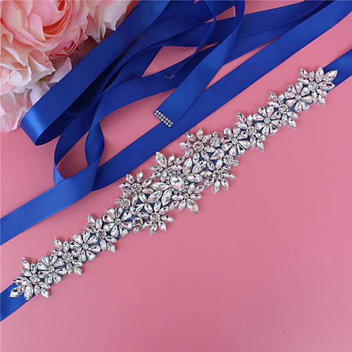 Satin / Tulle Wedding / Party / Evening Sash With Appliques / Belt / Crystals / Rhinestones Women's Sashes
Satin / Tulle Wedding / Party / Evening Sash With Appliques / Belt / Crystals / Rhinestones Women's Sashes