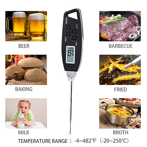 Kitchen Needle Electronic Food Thermometer Precision Temperature Measure Milk Temperature Meter Barbecue Waterproof Thermometer
Kitchen Needle Electronic Food Thermometer Precision Temperature Measure Milk Temperature Meter Barbecue Waterproof Thermometer