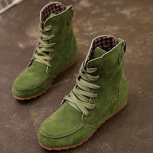 Women's Boots Flat Heel Round Toe Suede Booties / Ankle Boots Winter Black / Green / Red
Women's Boots Flat Heel Round Toe Suede Booties / Ankle Boots Winter Black / Green / Red