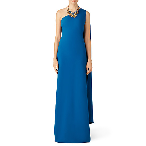 Sheath / Column One Shoulder Floor Length Chiffon Formal Evening Dress with by LAN TING Express
Sheath / Column One Shoulder Floor Length Chiffon Formal Evening Dress with by LAN TING Express