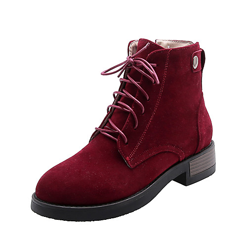 Women's Boots Chunky Heel Round Toe Suede Booties / Ankle Boots Preppy Spring & Fall / Fall & Winter Black / Brown / Burgundy
Women's Boots Chunky Heel Round Toe Suede Booties / Ankle Boots Preppy Spring & Fall / Fall & Winter Black / Brown / Burgundy
