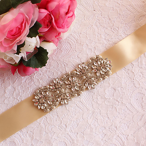 Satin / Tulle Wedding / Party / Evening Sash With Imitation Pearl / Appliques / Belt Women's Sashes
Satin / Tulle Wedding / Party / Evening Sash With Imitation Pearl / Appliques / Belt Women's Sashes