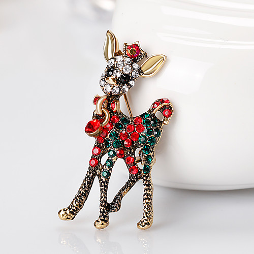 Women's Brooches 3D Deer Fashion Gold Plated Brooch Jewelry Gold Silver For Christmas Party Festival
Women's Brooches 3D Deer Fashion Gold Plated Brooch Jewelry Gold Silver For Christmas Party Festival