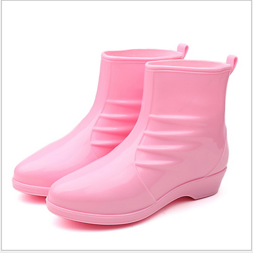 Women's Boots Rain Boots Flat Heel Round Toe PU Booties / Ankle Boots Fall & Winter Black / Wine / Pink
Women's Boots Rain Boots Flat Heel Round Toe PU Booties / Ankle Boots Fall & Winter Black / Wine / Pink