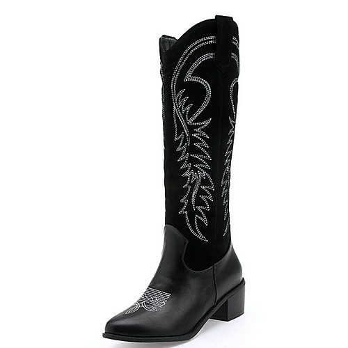Women's Boots Comfort Shoes Low Heel Pointed Toe PU Mid-Calf Boots Winter Black / Brown
Women's Boots Comfort Shoes Low Heel Pointed Toe PU Mid-Calf Boots Winter Black / Brown