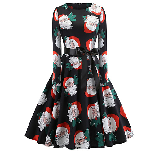 Women's Christmas Party Elegant Swing Dress - Floral Print White Red Green S M L XL
Women's Christmas Party Elegant Swing Dress - Floral Print White Red Green S M L XL