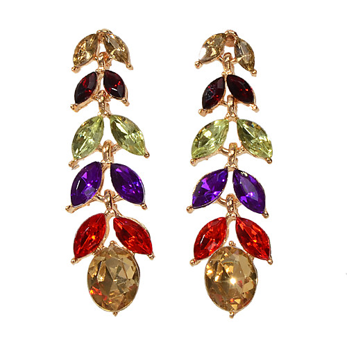 Women's Earrings Chandelier Leaf Artistic Sweet Cute Boho Elegant Imitation Diamond Earrings Jewelry Rainbow For Wedding Party Daily Club Festival 1 Pair
Women's Earrings Chandelier Leaf Artistic Sweet Cute Boho Elegant Imitation Diamond Earrings Jewelry Rainbow For Wedding Party Daily Club Festival 1 Pair
