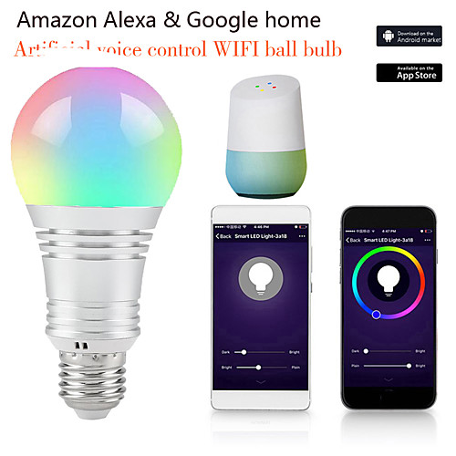 1pc 12 W LED Globe Bulbs LED Smart Bulbs 700 lm E14 B22 E26 / E27 21 LED Beads APP Control Smart Timing Multi-colors 85-265 V
1pc 12 W LED Globe Bulbs LED Smart Bulbs 700 lm E14 B22 E26 / E27 21 LED Beads APP Control Smart Timing Multi-colors 85-265 V
