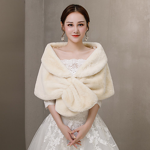 Sleeveless Faux Fur Wedding / Party / Evening Women's Wrap With Hook & Loop Capelets
Sleeveless Faux Fur Wedding / Party / Evening Women's Wrap With Hook & Loop Capelets