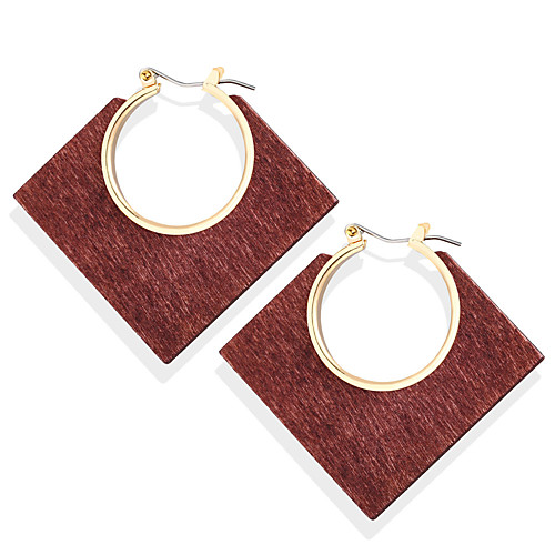 Women's Hoop Earrings Geometrical Candy Wood Earrings Jewelry Black / Brown / Light Coffee For Carnival Street Festival 1 Pair
Women's Hoop Earrings Geometrical Candy Wood Earrings Jewelry Black / Brown / Light Coffee For Carnival Street Festival 1 Pair