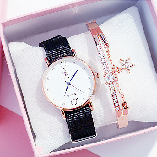 Women's Quartz Watches New Arrival Minimalist Black White Blue Fabric Chinese Quartz Black White Sky Blue Chronograph Cute New Design 2pcs Analog One Year Battery Life
Women's Quartz Watches New Arrival Minimalist Black White Blue Fabric Chinese Quartz Black White Sky Blue Chronograph Cute New Design 2pcs Analog One Year Battery Life