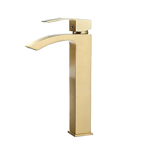 Bathroom Sink Faucet - Waterfall Brushed Free Standing Single Handle One HoleBath Taps
Bathroom Sink Faucet - Waterfall Brushed Free Standing Single Handle One HoleBath Taps