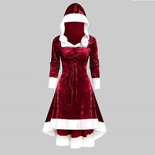 Women's Christmas Party Trumpet / Mermaid Dress - Color Block Cowl Wine M L XL XXL
Women's Christmas Party Trumpet / Mermaid Dress - Color Block Cowl Wine M L XL XXL