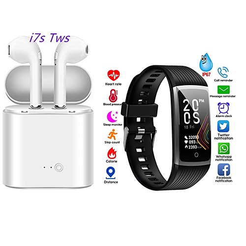 Smart Bracelet Health Bracelet Sports Bracelet Heart Rate Blood Pressure with TWS Bluetooth Wireless Headphones Music Headphones
Smart Bracelet Health Bracelet Sports Bracelet Heart Rate Blood Pressure with TWS Bluetooth Wireless Headphones Music Headphones