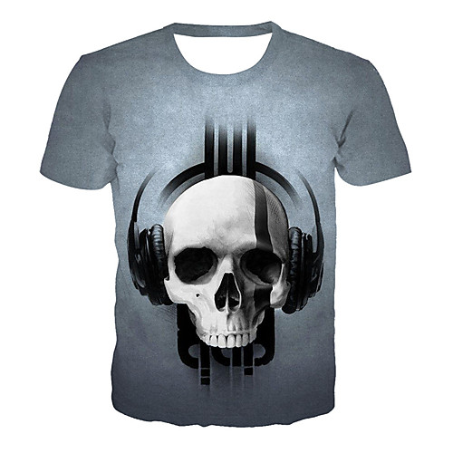 Men's Daily Club Basic / Exaggerated T-shirt - 3D / Graphic / Skull Print Gray
Men's Daily Club Basic / Exaggerated T-shirt - 3D / Graphic / Skull Print Gray